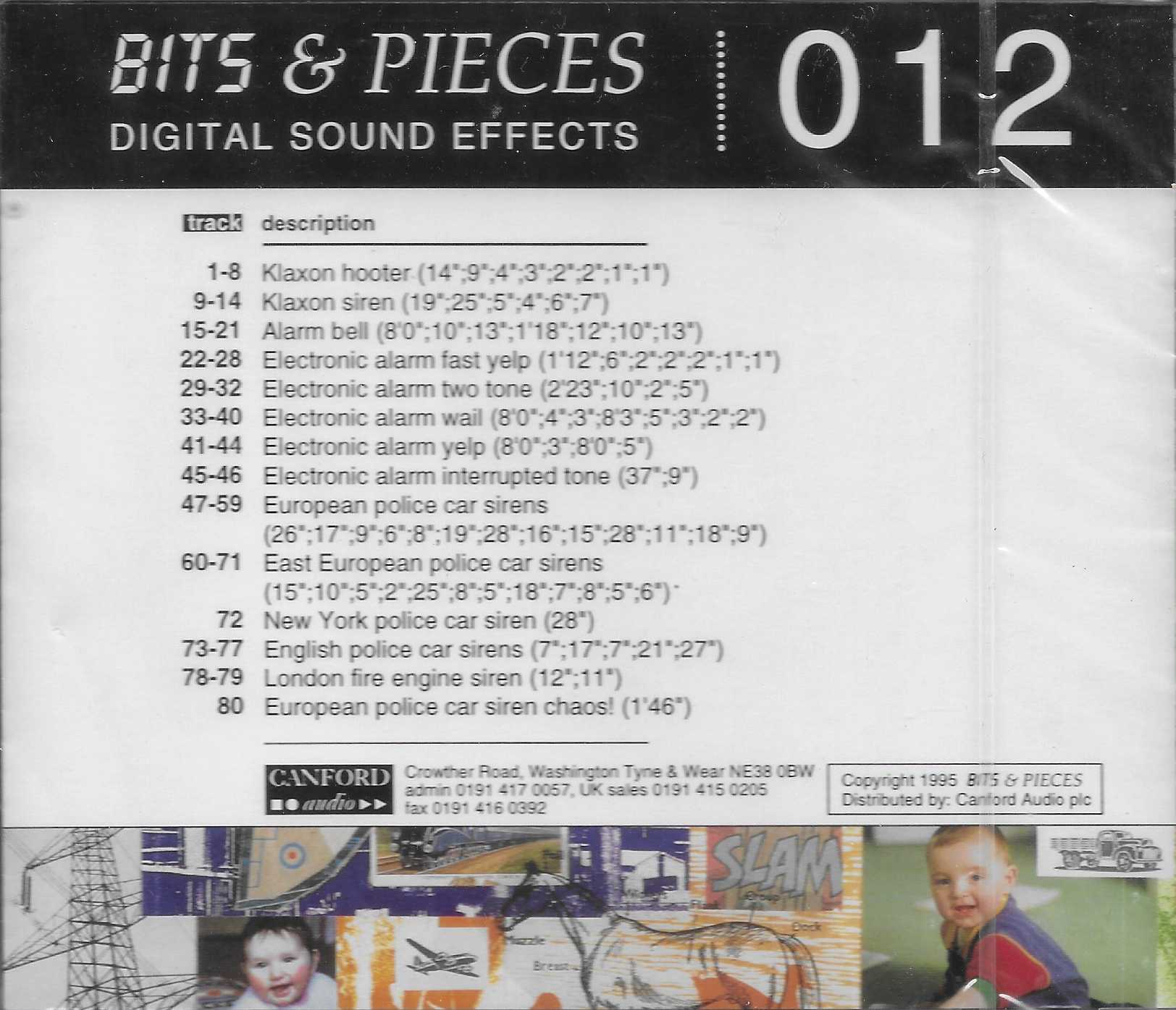 Picture of BITS 012 Bits & pieces digital sound effects 012 by artist Various from ITV, Channel 4 and Channel 5 library
